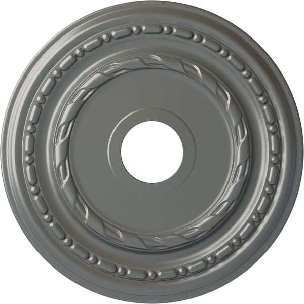 Ekena Millwork Dublin Ceiling Medallion (Fits Canopies up to 5 1/8"), 17 7/8"OD x 3 5/8"ID x 1 1/4"P, Silver CM17DUSLS - main